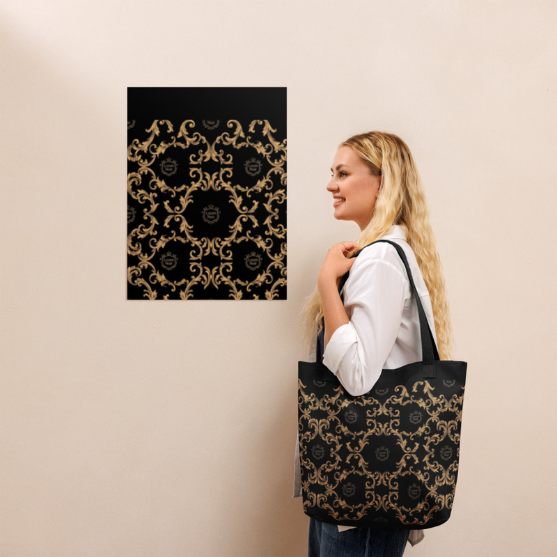 Loom Noir Baroque Pattern Tote Bag