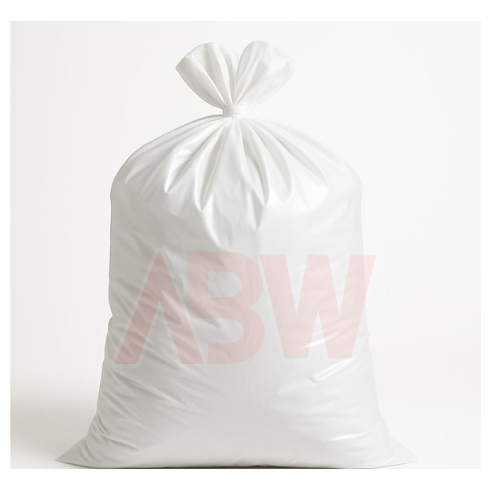 Heavy Duty White Trash Bag - Size 50cm width x 60cm Height - 20 Liter for smaller bins