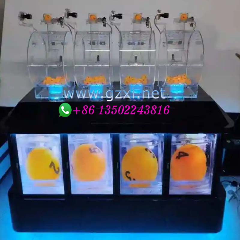 HUAXI 4D High-Definition Lottery Machine | 4 Ball Rooms Bingo Draw Machine
