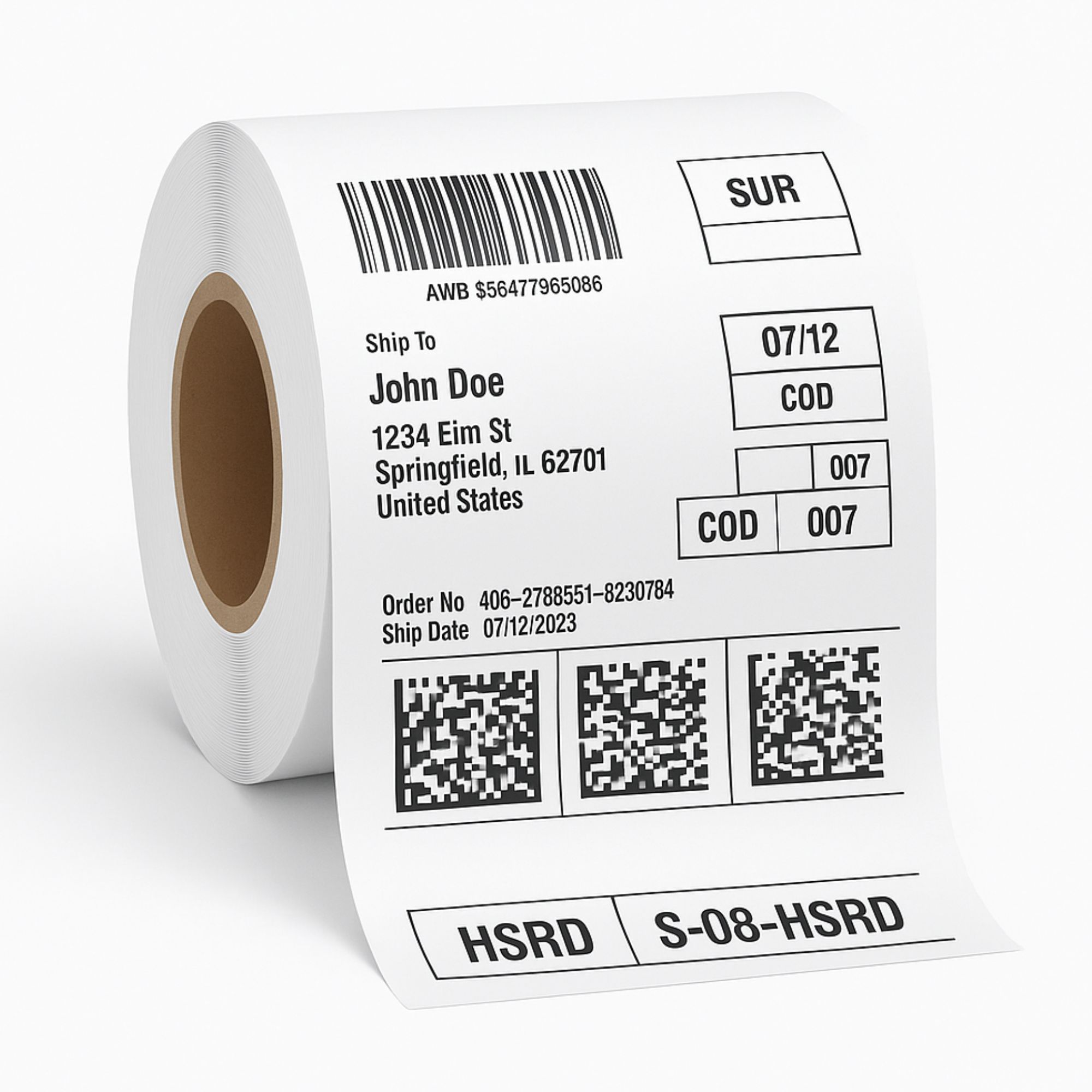 Thermal Shipping Label Roll