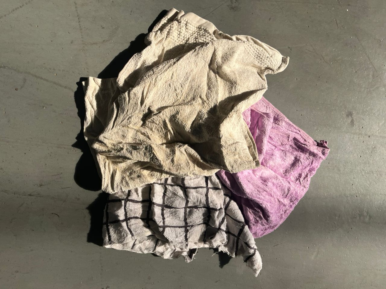 Coloured Towel Cleaning Rags