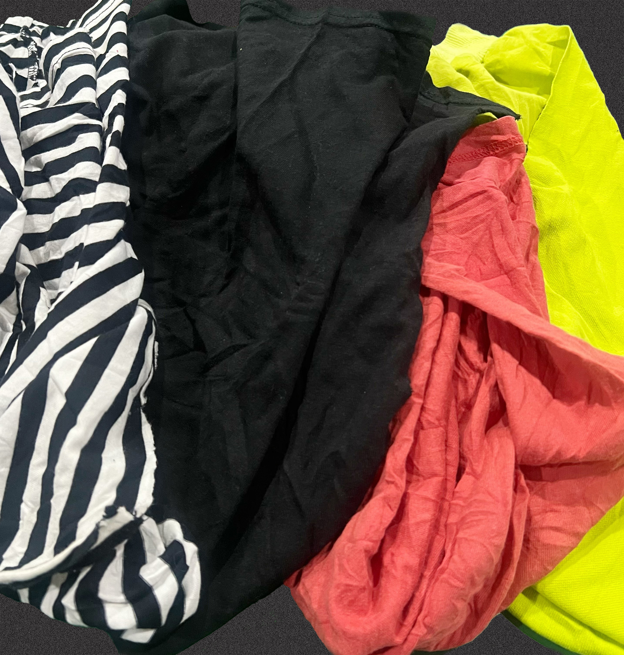 Coloured T-Shirt Cleaning Rags