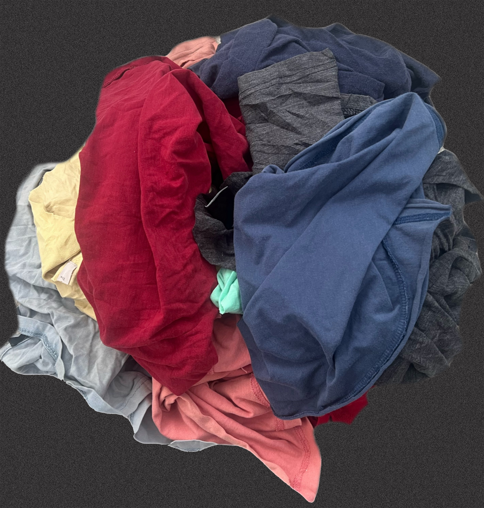 Coloured T-Shirt Cleaning Rags