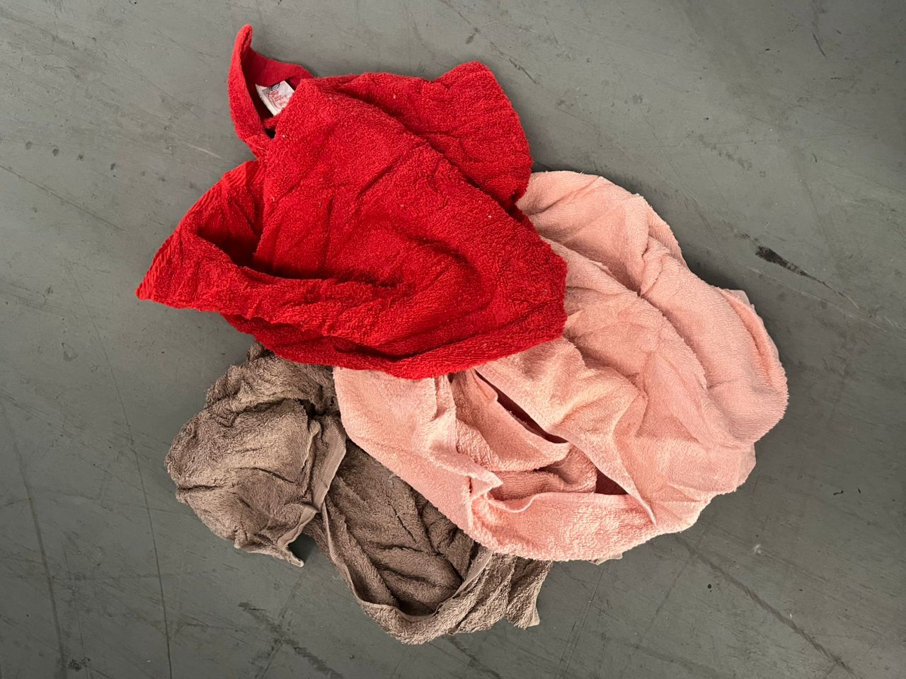 Coloured Towel Cleaning Rags