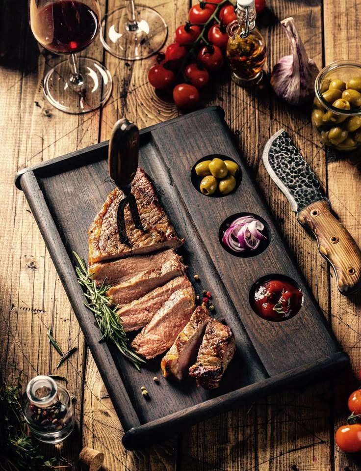 Grilled Ribeye Steak Platter