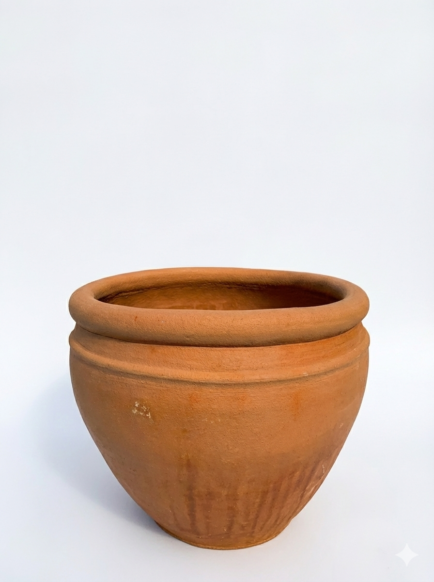 Medium Atom terracotta flower pot
