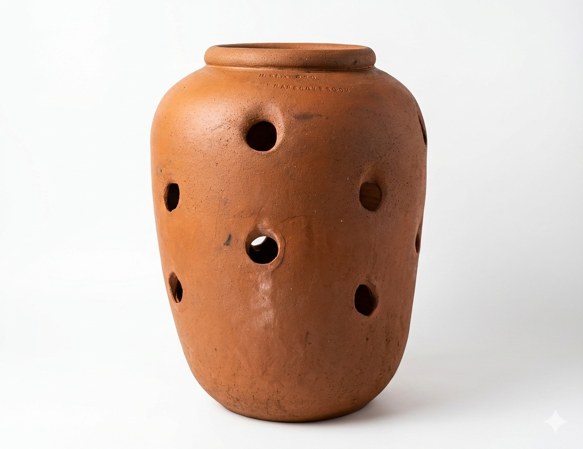 Large Terracotta Hydroponic Planter