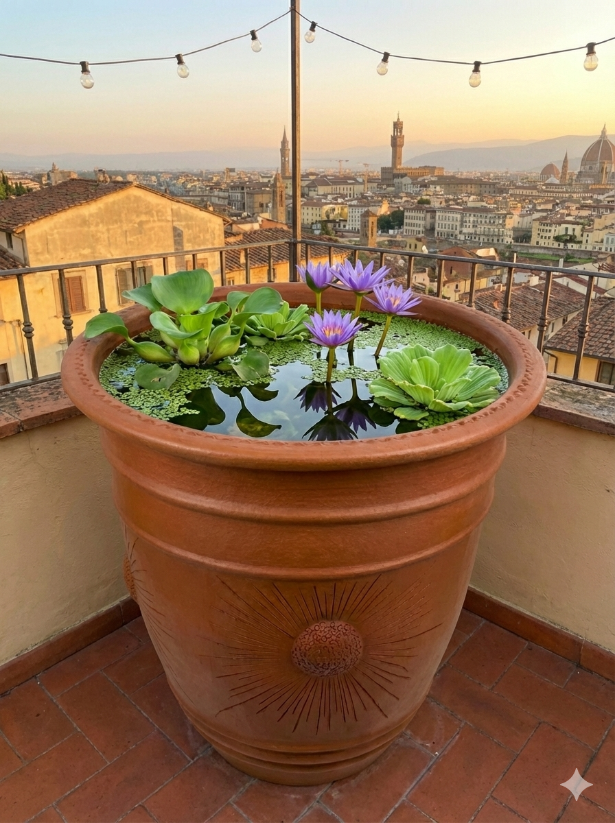 Large Majapahit Terracotta Outdoor Planter