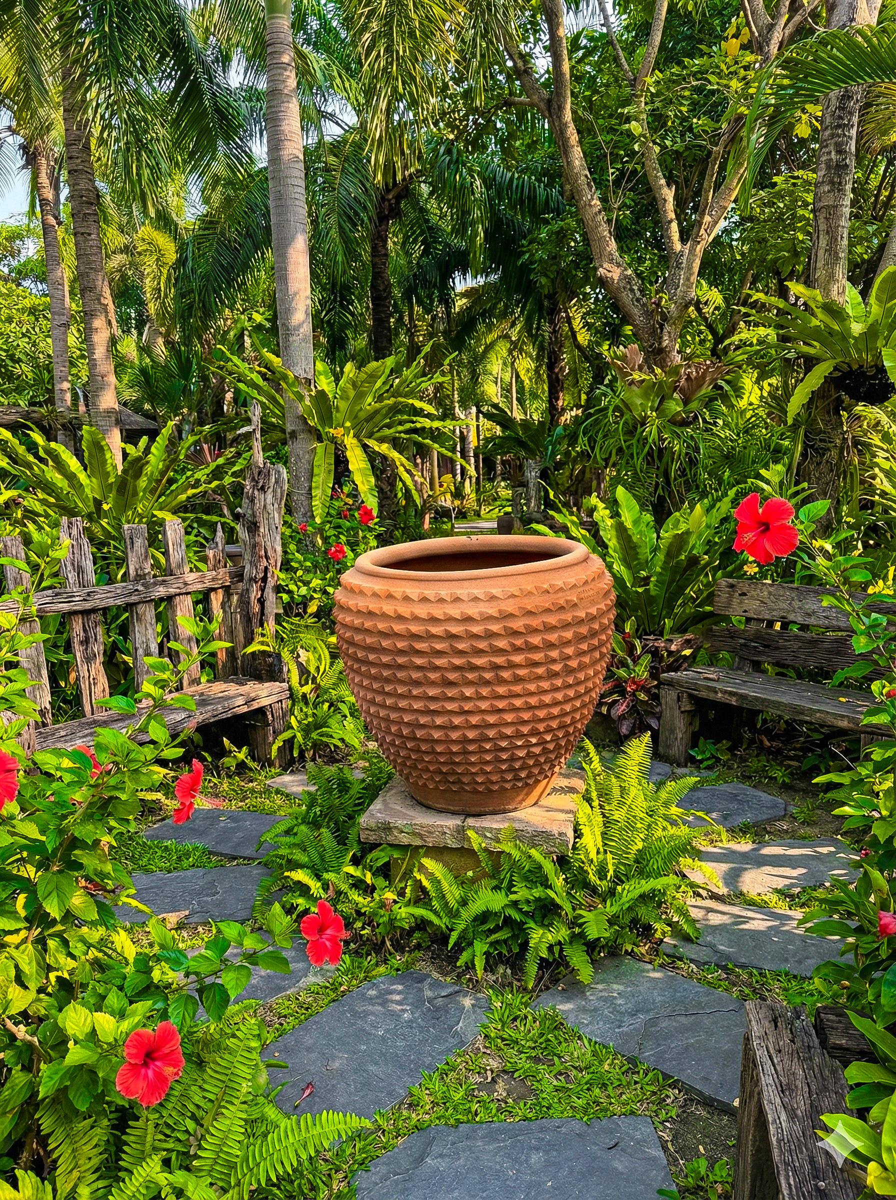Large Decorative Terracotta Garden Pot