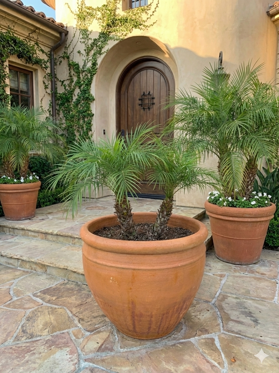 Medium Atom terracotta flower pot
