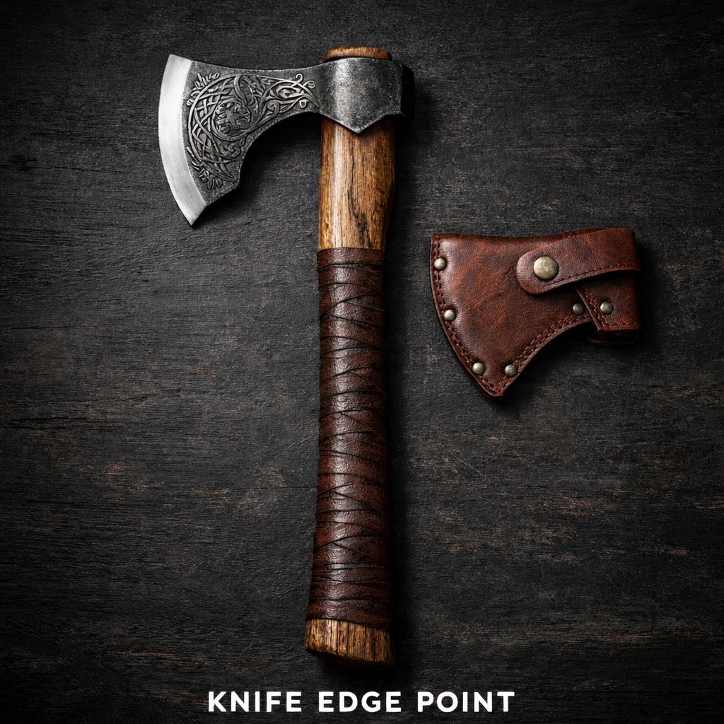 Bearded Viking Axe Forged Carbon Steel Axe