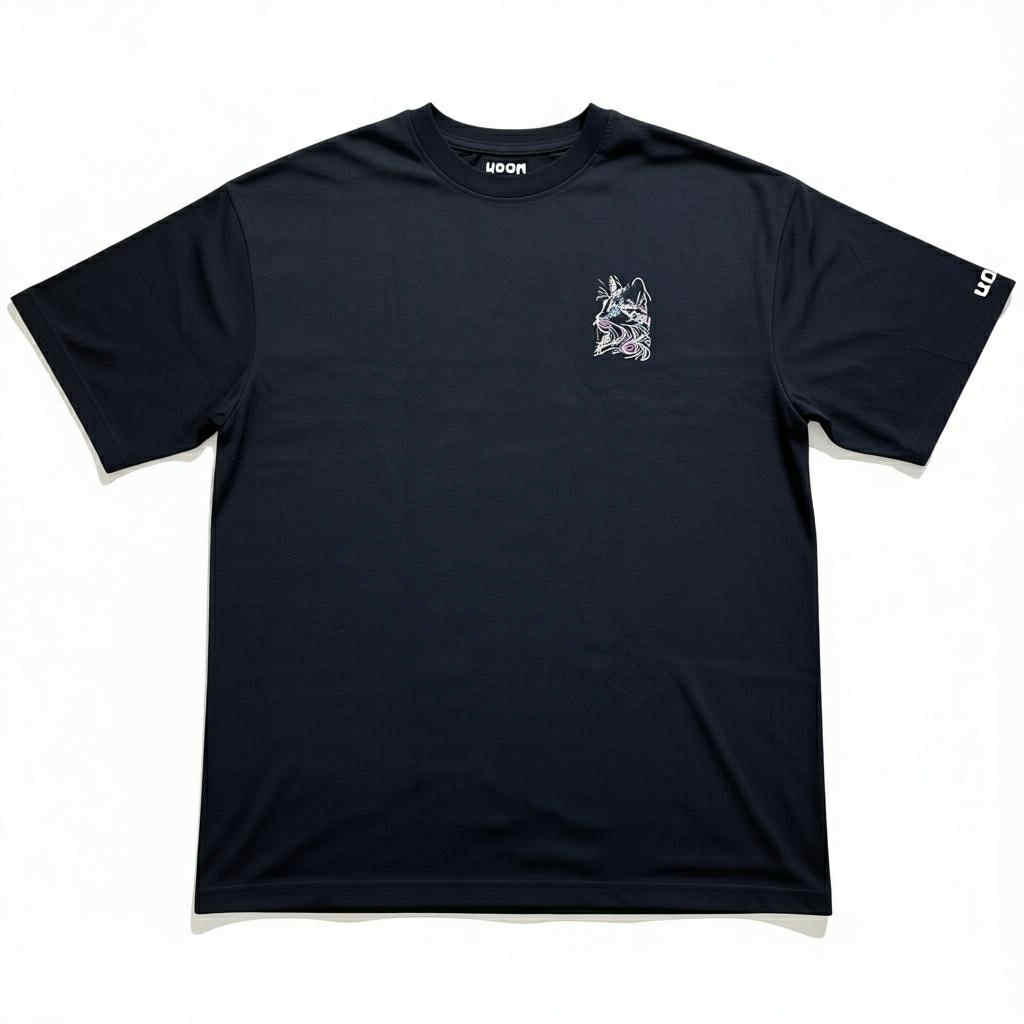 Artistic Cat Print T-Shirt