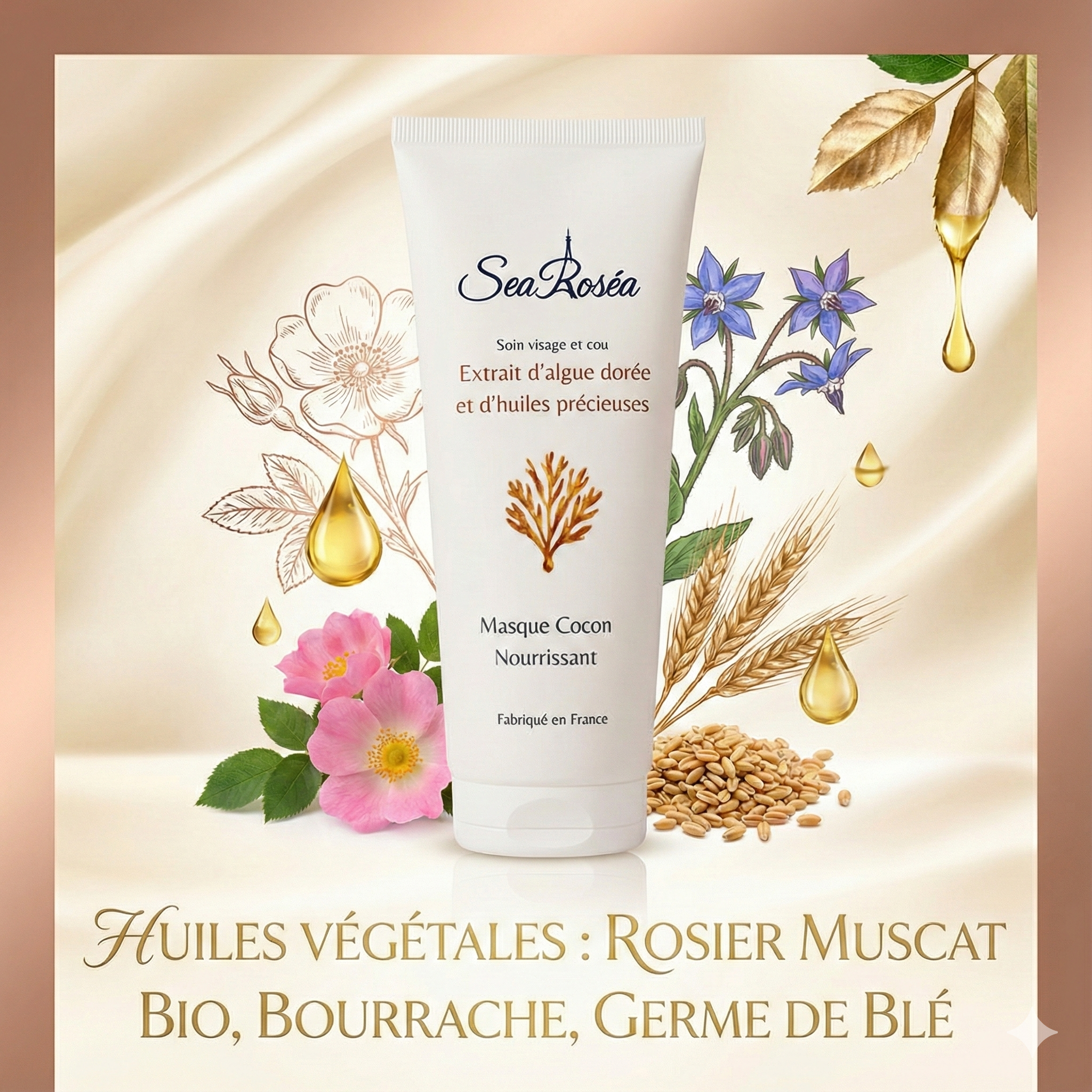 Masque Cocon Nourrissant – Le "Bouclier" Visage & Cou & Décolleté