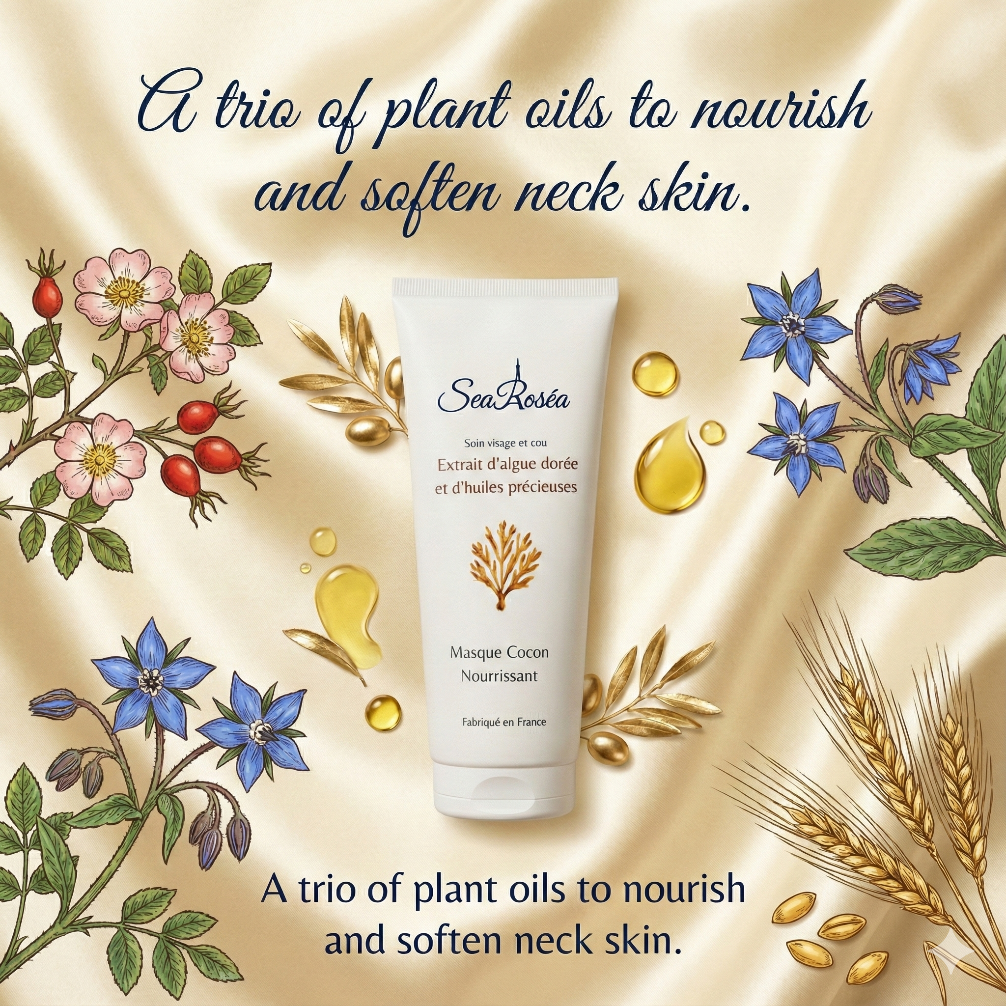 Masque Cocon Nourrissant – Le "Bouclier" Visage & Cou & Décolleté