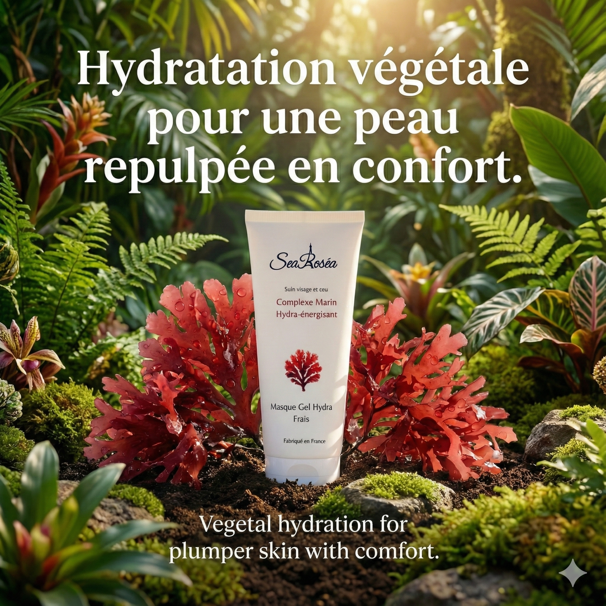 Masque Gel Hydra-Frais – Bain d’Hydratation Visage & Cou & Décolleté (200ml)