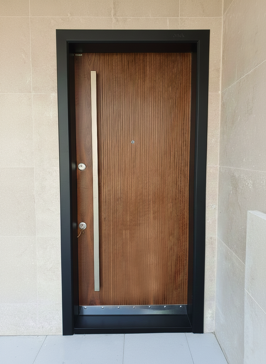 باب قشرة خشب طبيعي