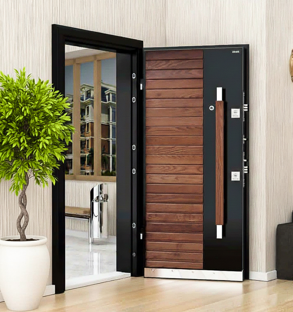 باب خشب بلوط طبيعي