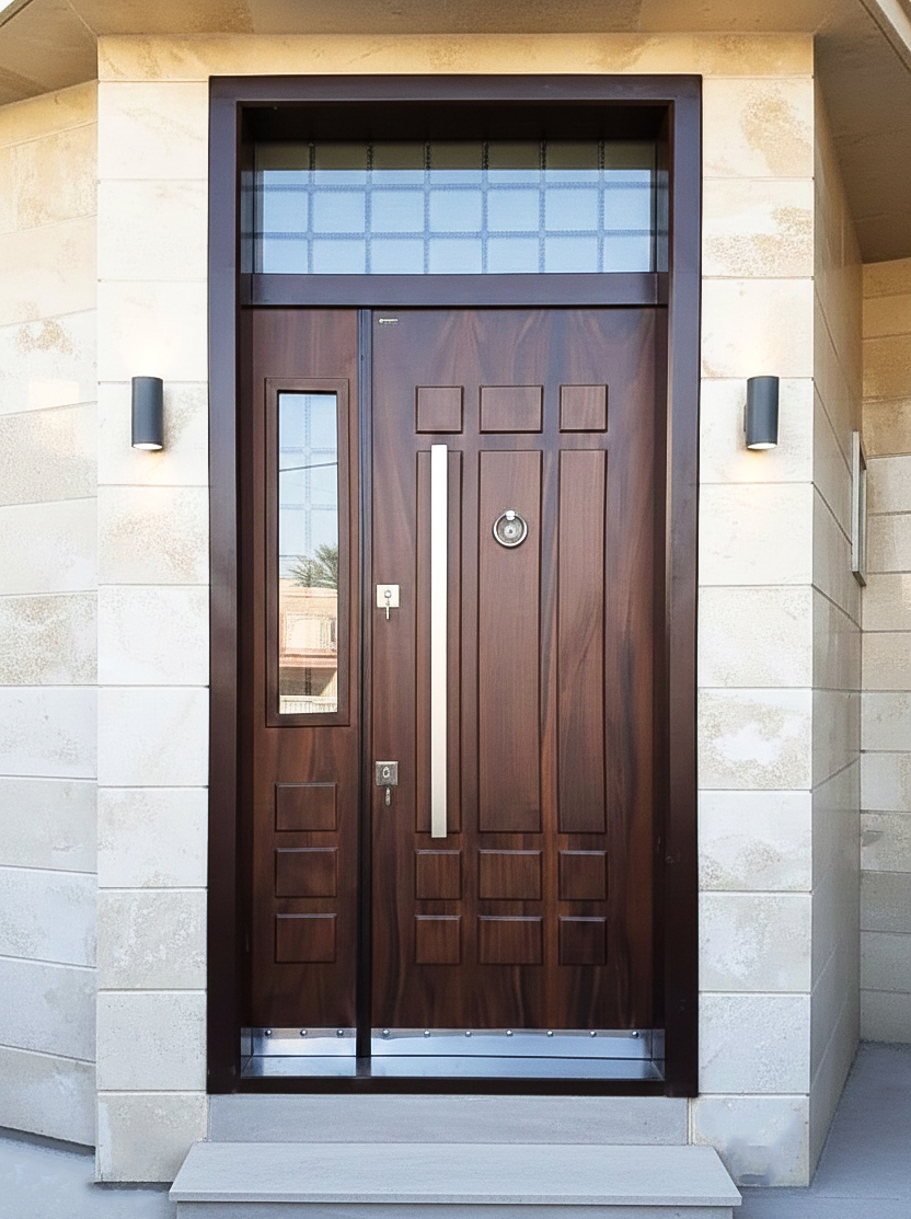 2باب قشرة خشب طبيعي