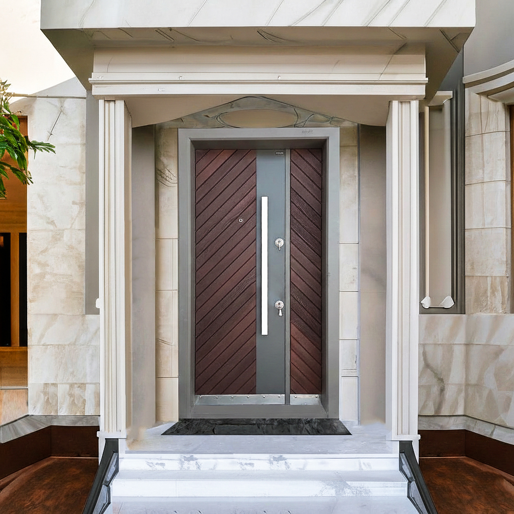 باب خشب بلوط طبيعي