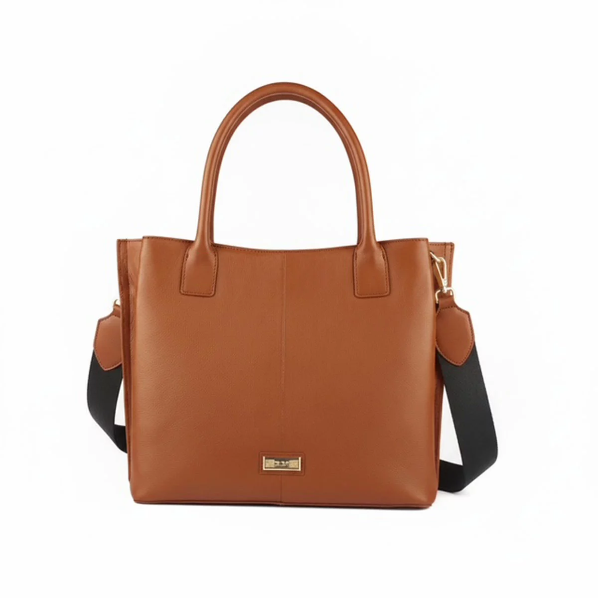 Biba Padded Leather Tote Bag in Brown