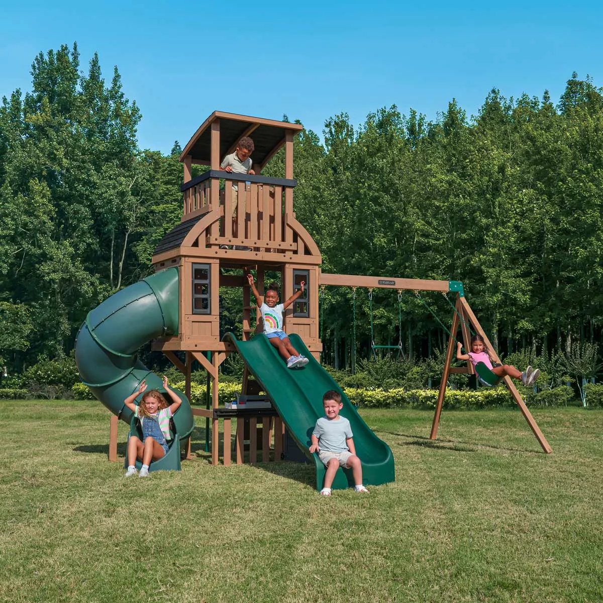 KidKraft Summit Vista Playcentre and Swing Set (3-10 Years)
