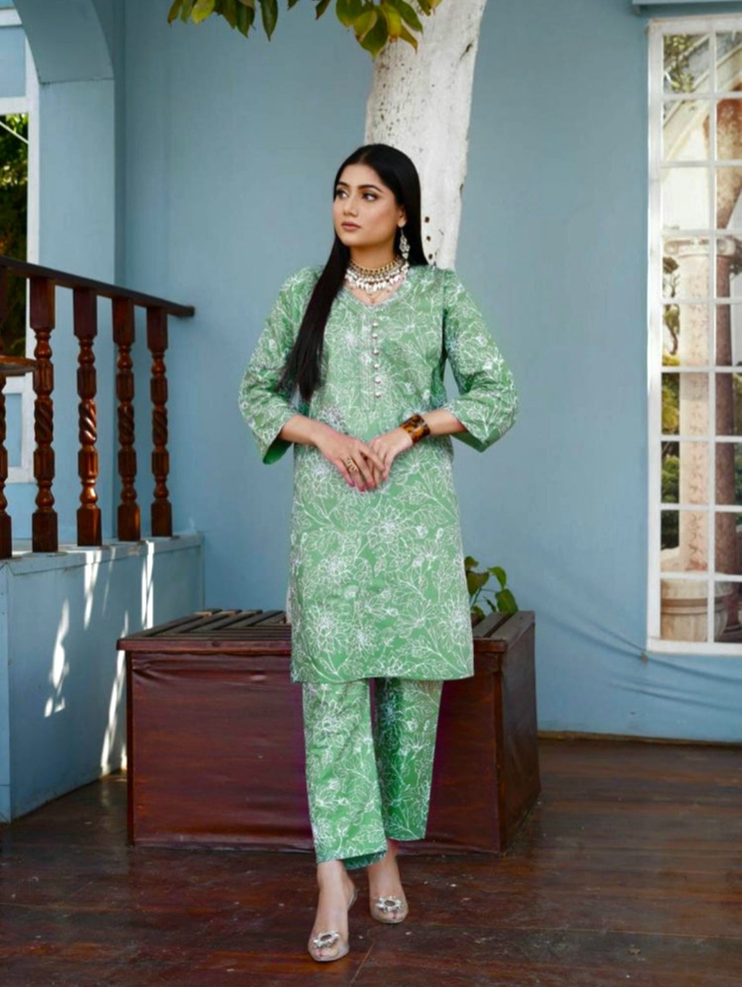 Asian suit 2pc suit dress Asian clothing 
