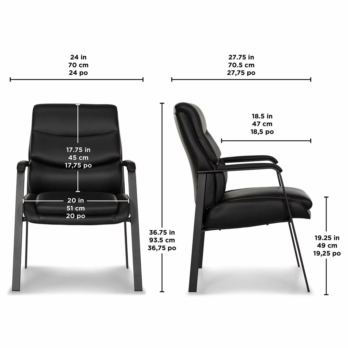 La-Z-Boy Visitors Chair, Black