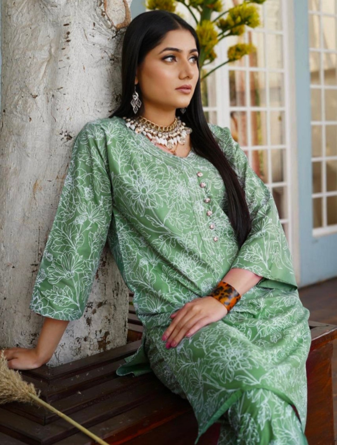 Asian suit 2pc suit dress Asian clothing 
