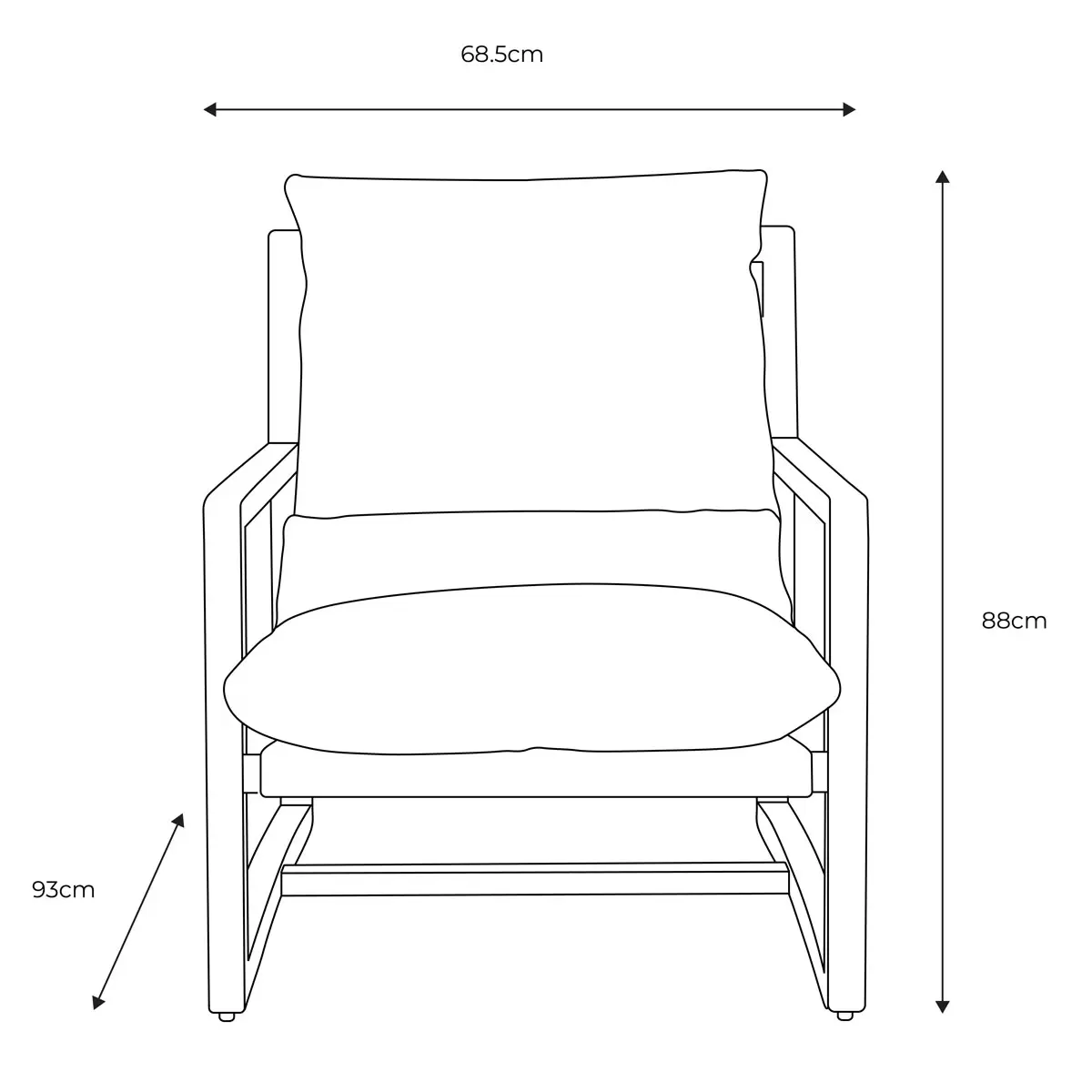 Gallery Burela Vintage Brown Leather Lounge