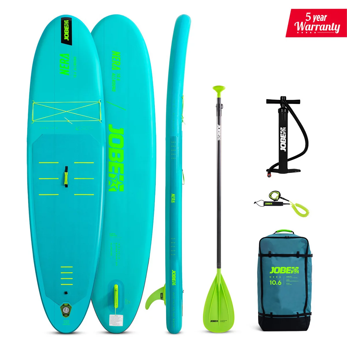 Jobe Nera 10.6 Inflatatable SUP Lite Board Package