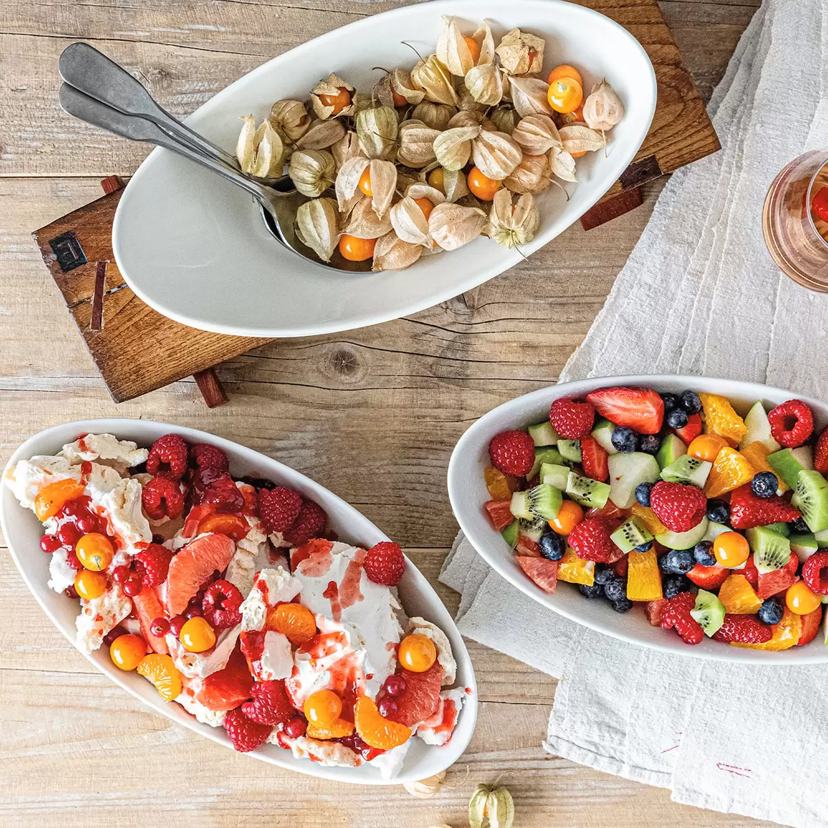 Over & Back Stoneware Serving Bowls, 4 Piece