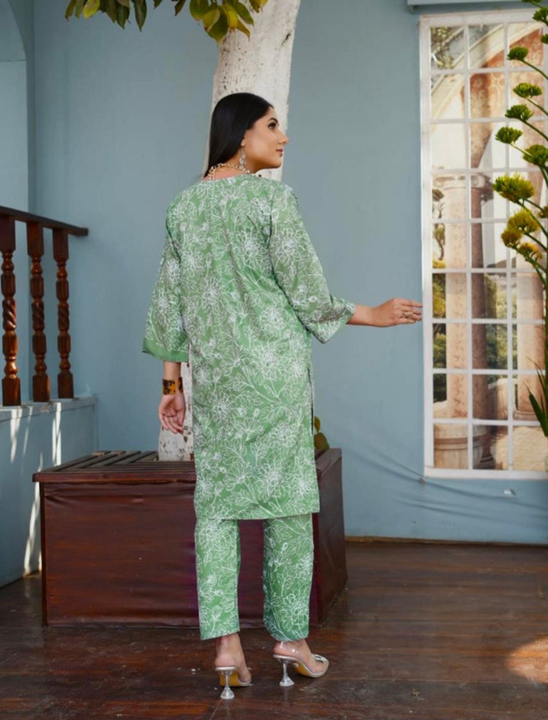 Asian suit 2pc suit dress Asian clothing 