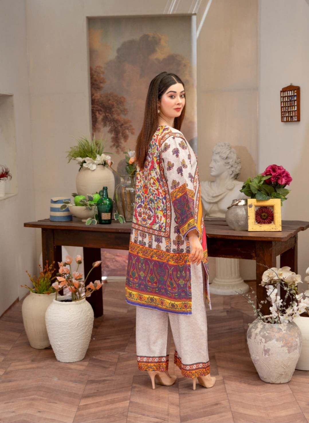 Asian suit Pakistani 2pc dress Womenswear 