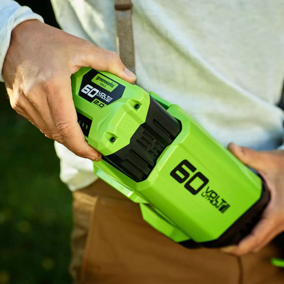 Greenworks 60V Charger and 2Ah Battery