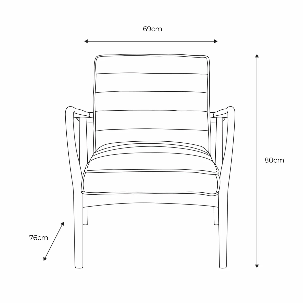 Gallery Datsun Boucle Fabric Armchair