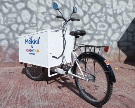 Vélo Cargo Électrique Blanc