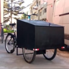 Vélo Électrique Cargo Noir