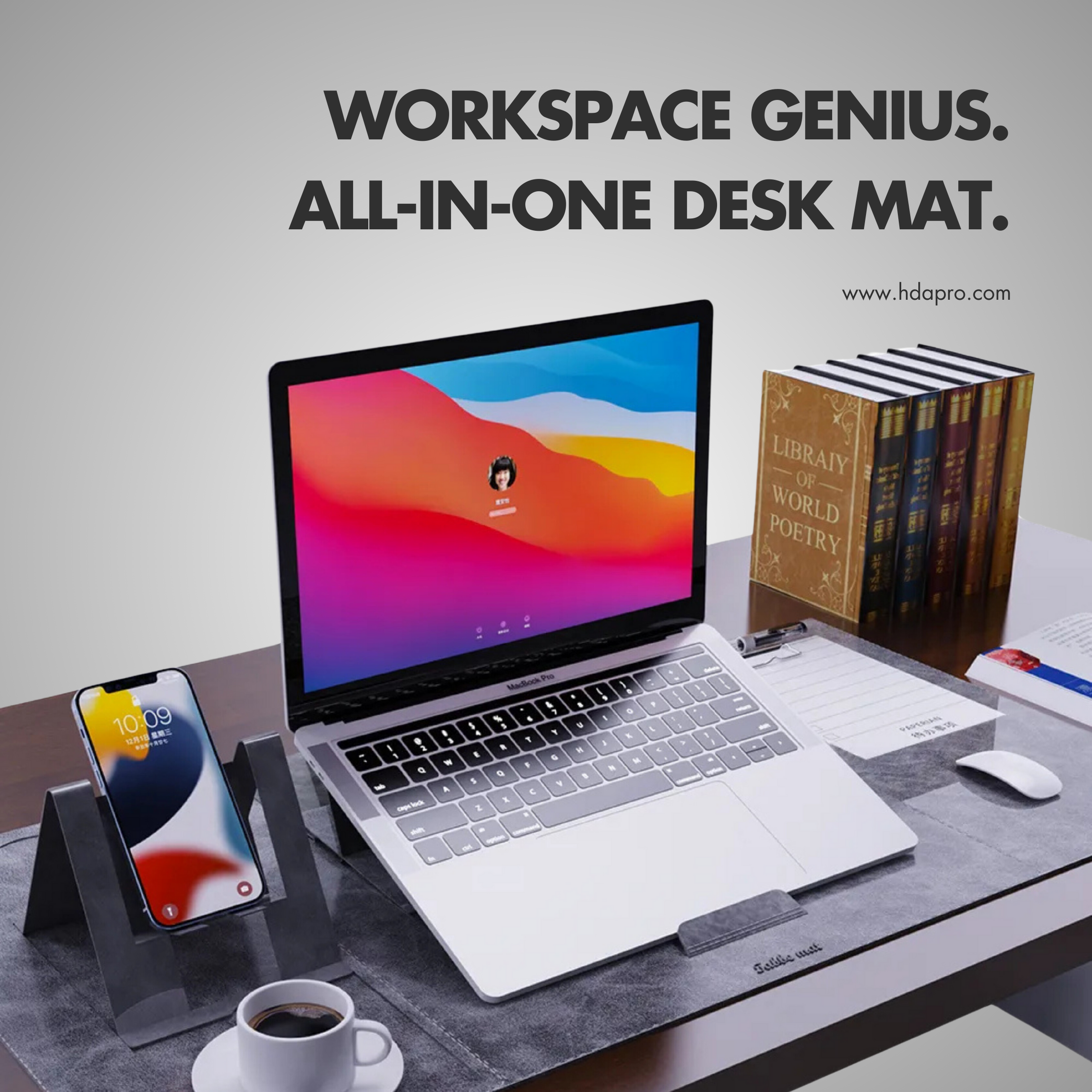 Workspace Genius All-in-One Desk Mat
