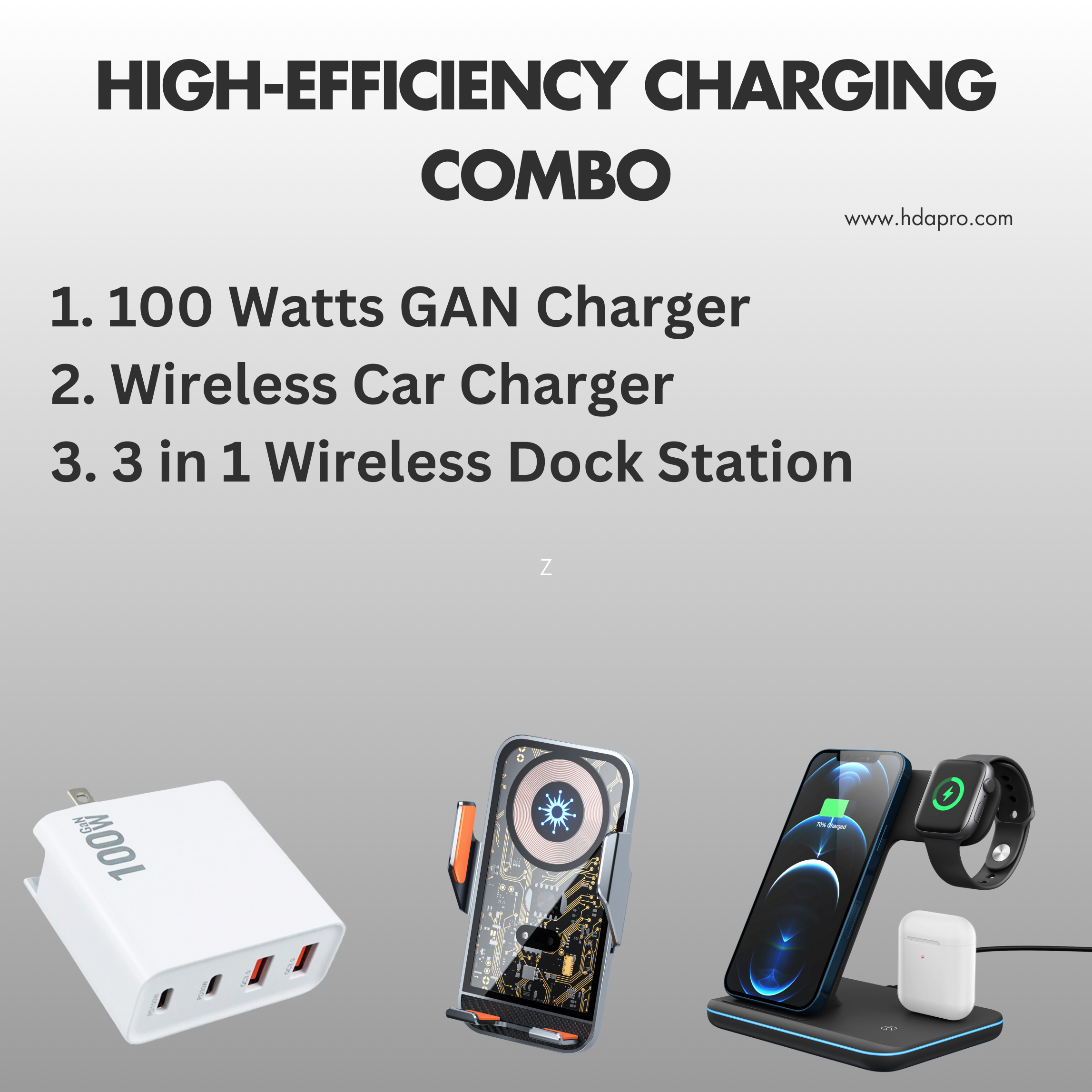 High-Efficiency Charging Combo