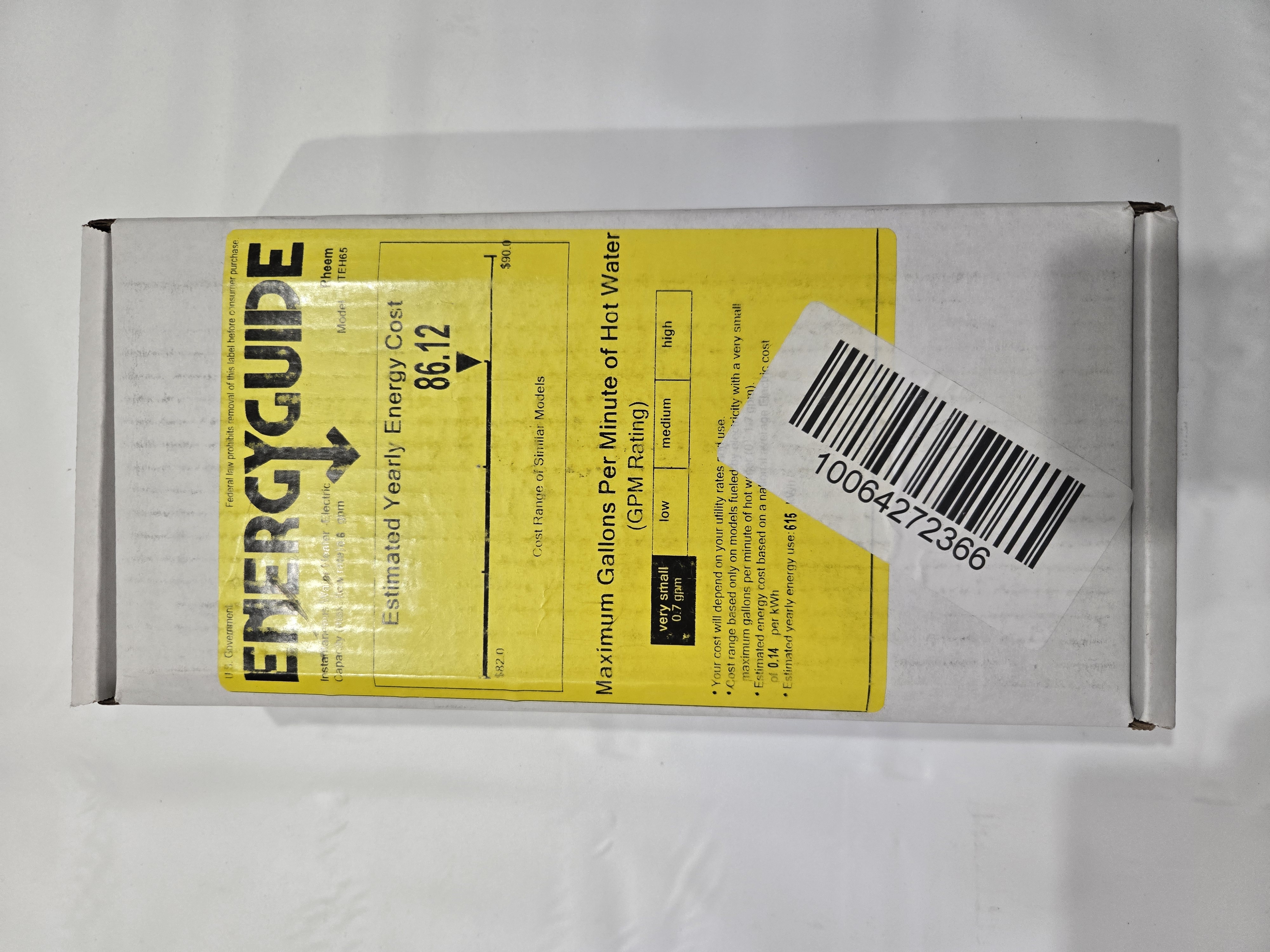 Rheem 6.5 kW, 240-Volt Non-Thermostatic Tankless Electric Water Heater, Commercial