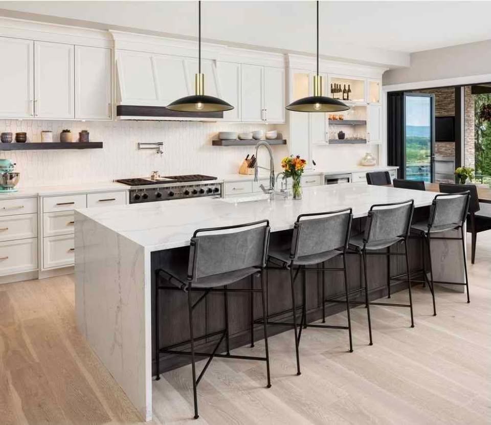 19 in. W 1-Light Black Oversized Shaded Metal Shade Pendant Light