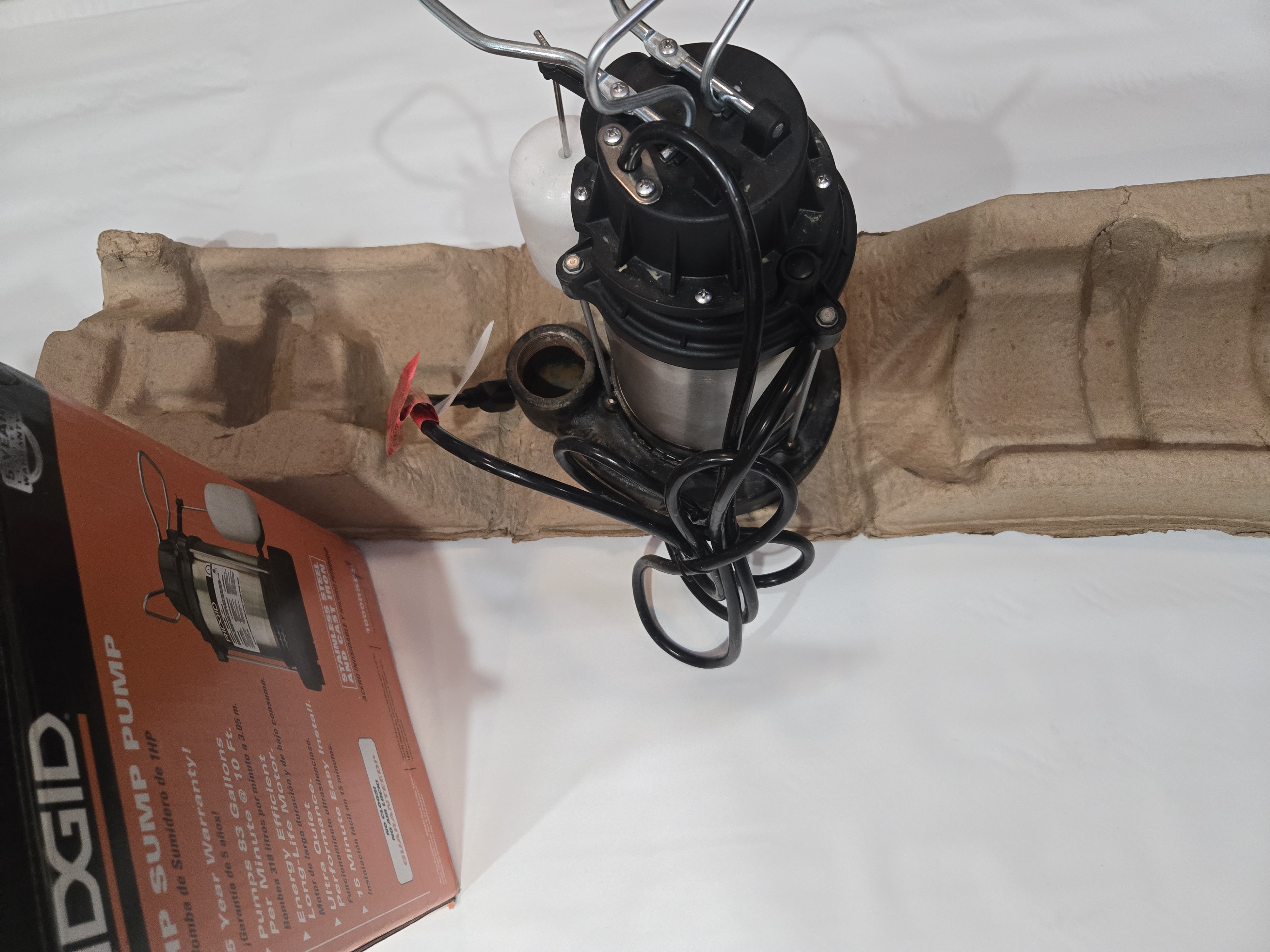 RIDGID 1 HP Stainless Steel Dual Suction Submersible Sump Pump