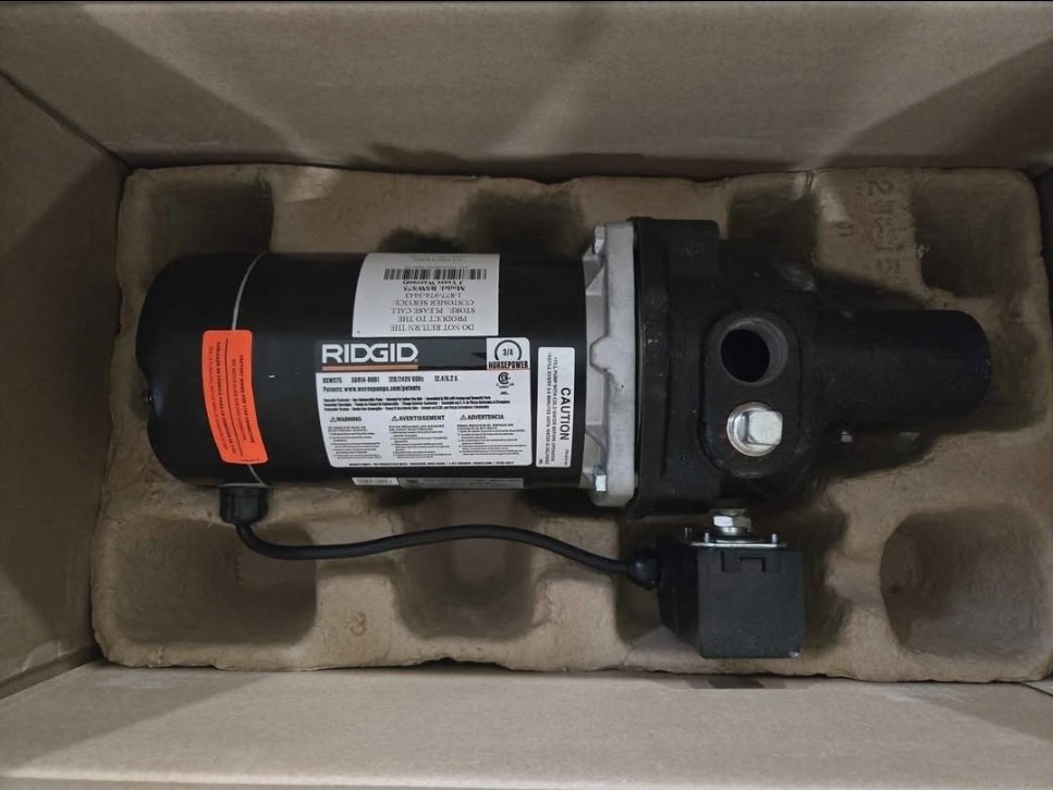RIDGID 3/4 HP Cast Iron Shallow Well Jet Pump