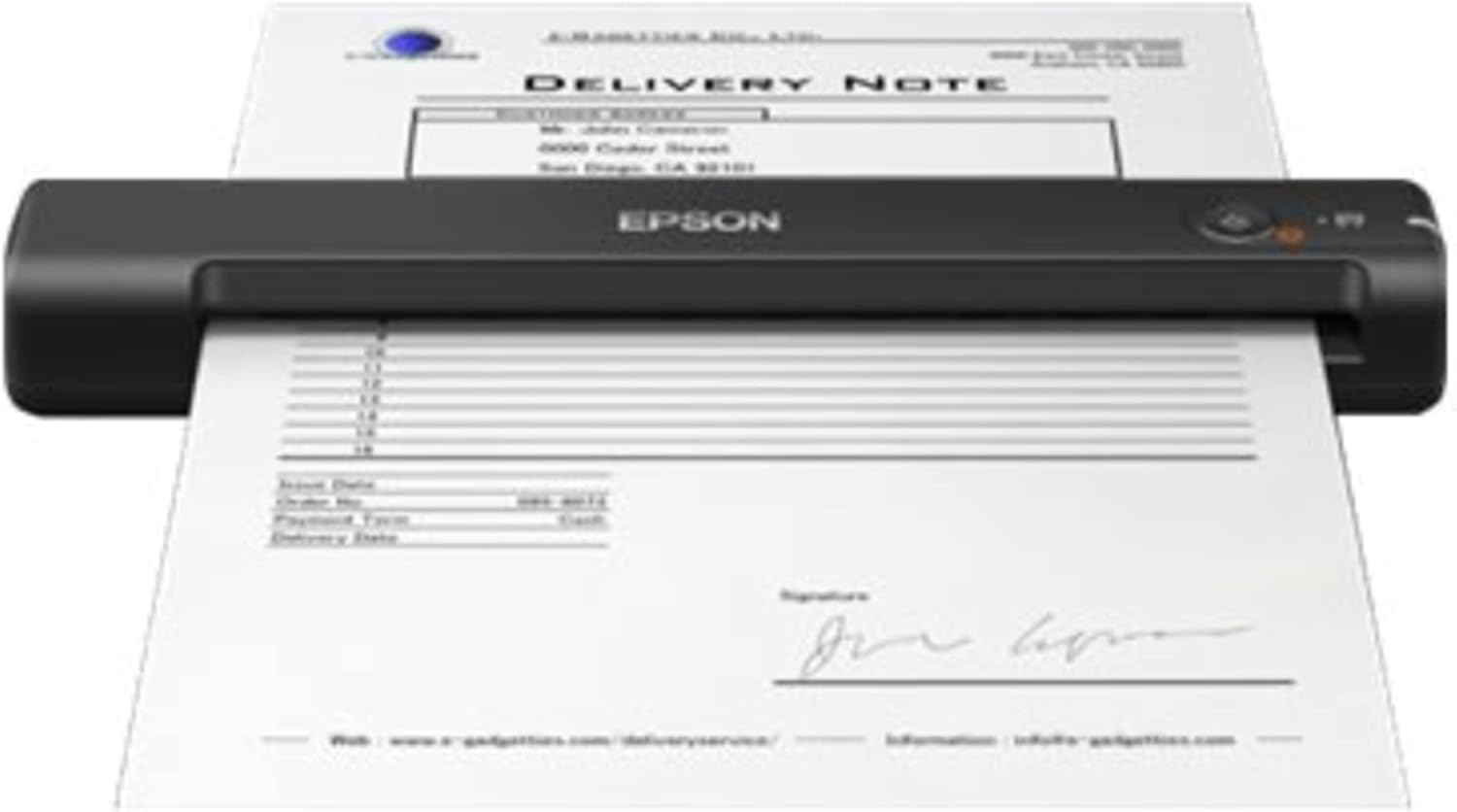 Epson WorkForce ES-50 Portable Sheet-Fed Document Scanner for PC and Mac