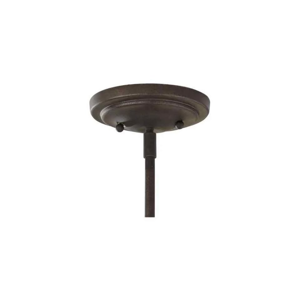 Generation Lighting Urban Renewal 8 in. W. 1-Light Rustic Iron Mini Pendant