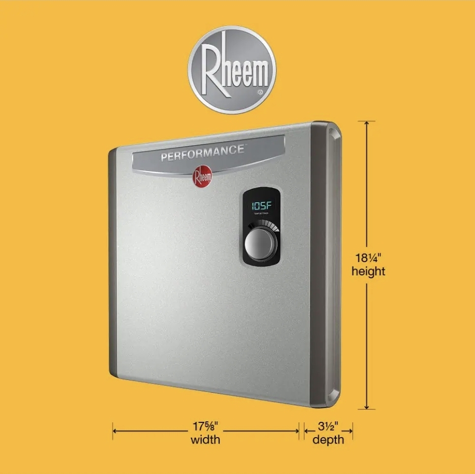 Rheem Performance 24 kW 4.68 GPM 240V Self-Modulating Electric Tankless Water Heater