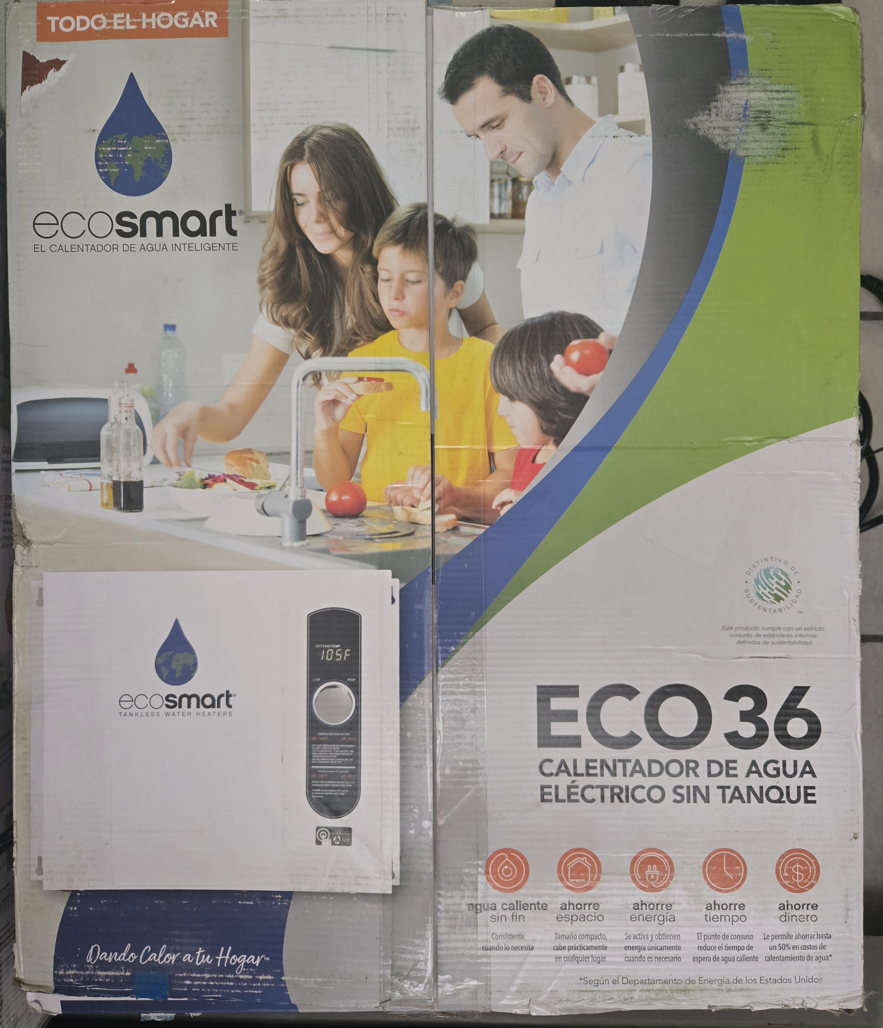 EcoSmart 36 kW 7.03 GPM 240-Volt Electric Tankless Water Heater