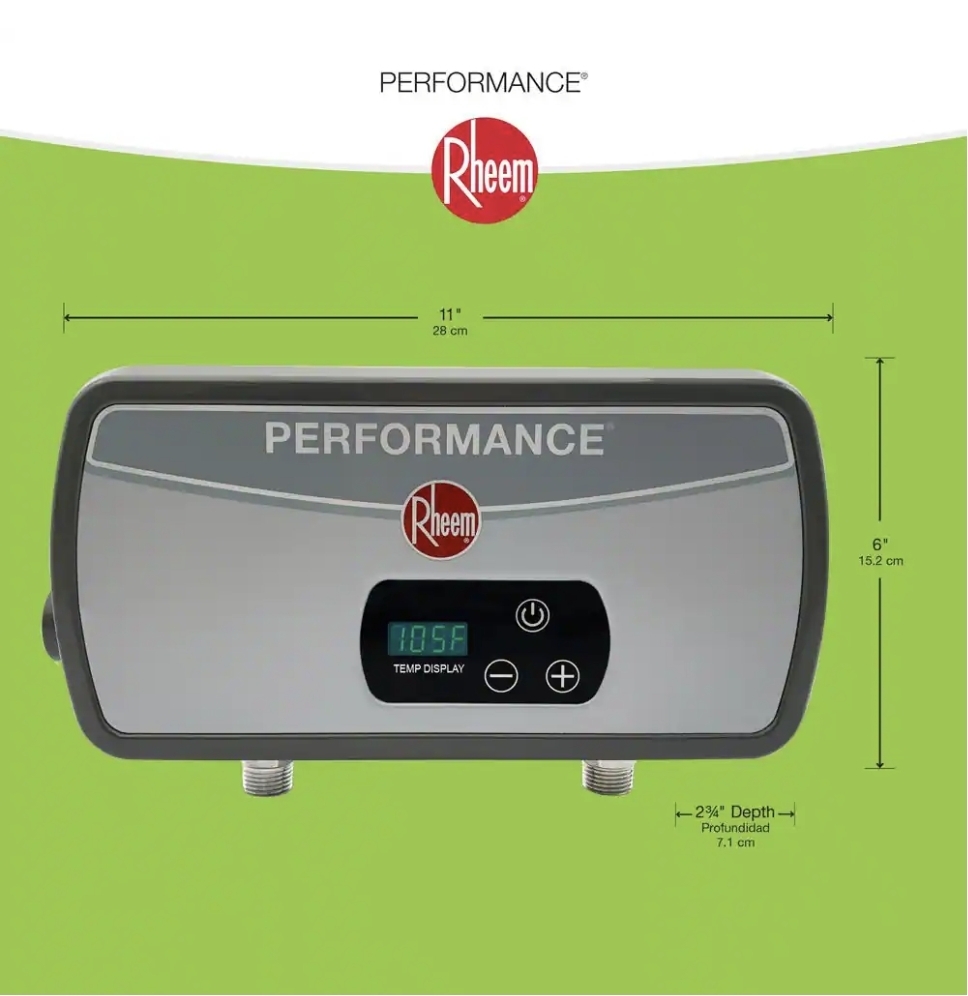 Rheem Performance 3.5 kW 0.68 GPM 120-Volt Point of Use Tankless Electric Water Heater