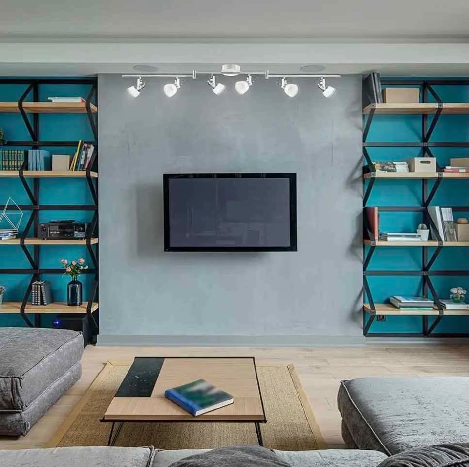 Hampton Bay 6-Light 4 ft. Chrome Integrated LED Track Lighting Kit 