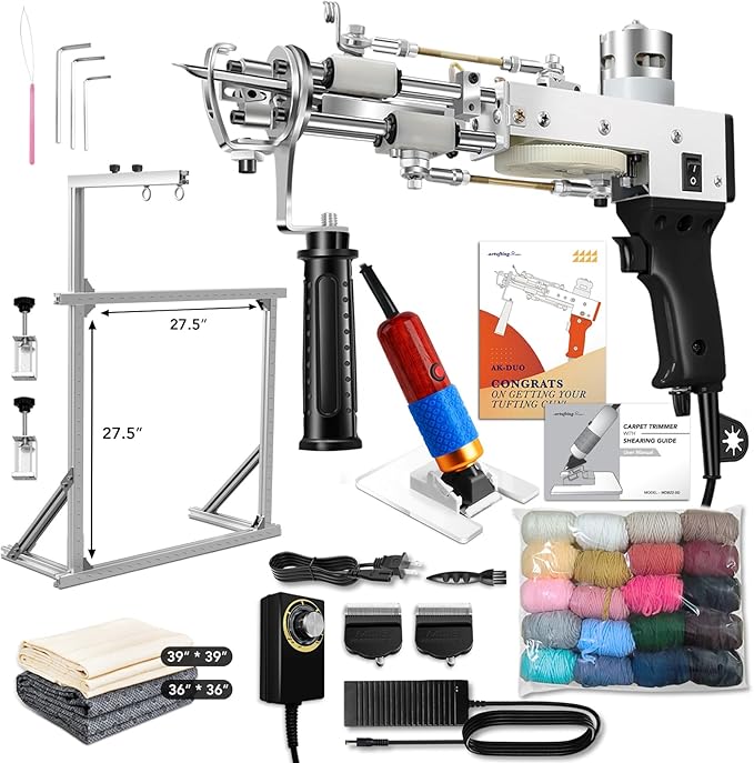 Tufting Starter Kit (AK-1 Duo Cut & Loop Pile)